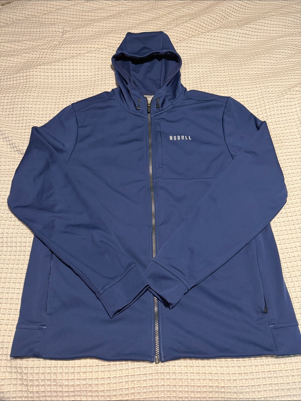 NOBULL Men’s XL Navy Soft Shell Zip Up Jacket